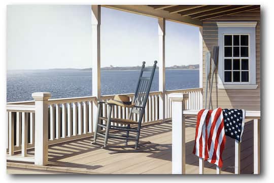 Courtside Market® Celebrate 250™ Wounded Warrior Project® American Porch II Gallery-Wrapped Canvas Wall Art | 18" x 26" | Michaels®